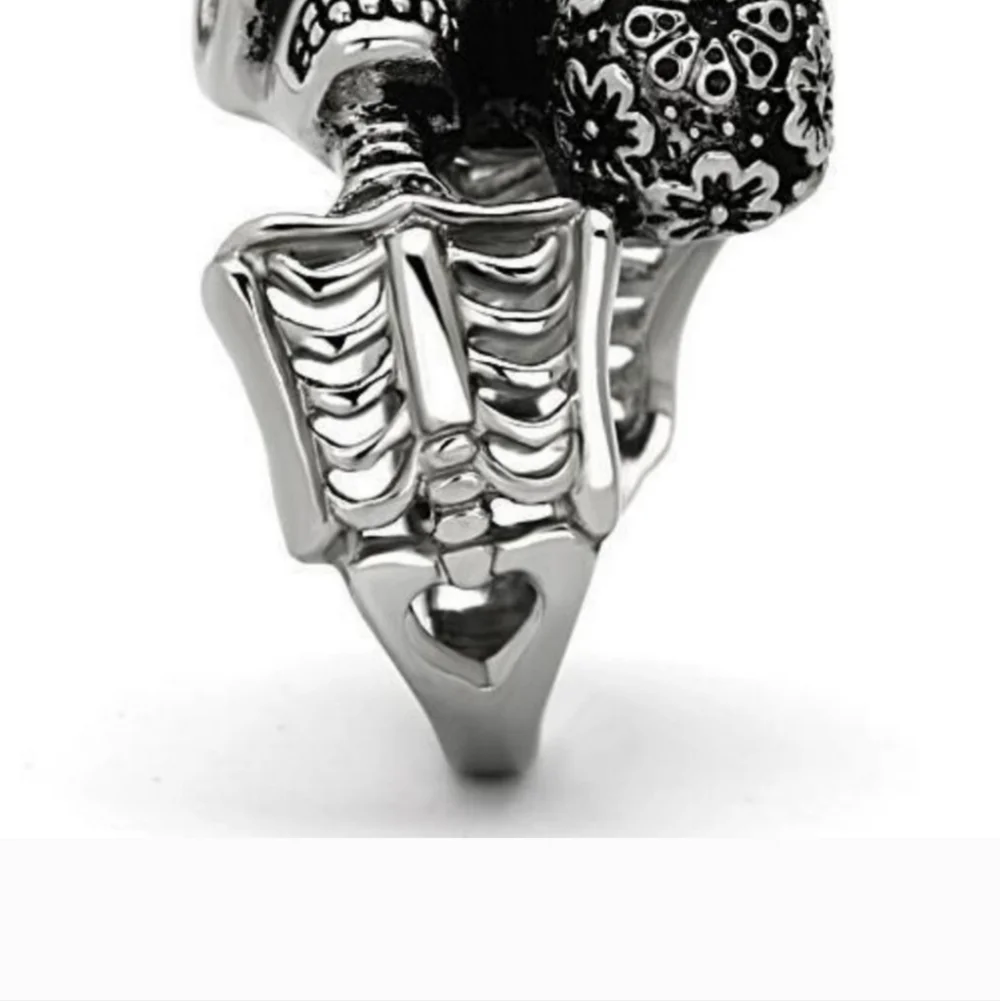 Unisex 2 Skull Ring